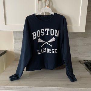 BRANDY MELVILLE BOSTON LACROSSE LAX SHIRT OS ONE SIZE